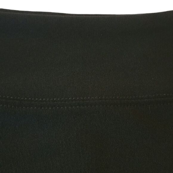 Boston Proper Black Ribbed Stretch Knit Back Slit Mini Skirt Size XS - Picture 7 of 7